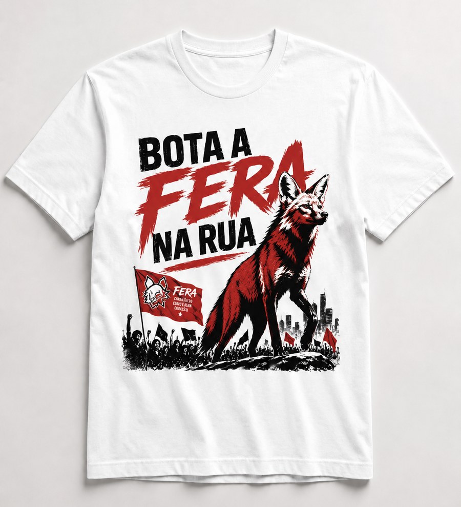 Camiseta “Bota a Fera na Rua”